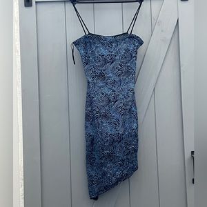 Stunning blue and black glitter dress worn once and washed, beautiful